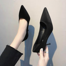 Load image into Gallery viewer, 2019 Hot Summer Women Shoes Pointed Toe Pumps Suede Leisure Dress High Heels Boat Wedding Tenis Feminino  Zapatillas Mujer K6