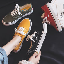 Load image into Gallery viewer, 2019 New Canvas Shoes Women Teenagers Skateboard Shoes Spring Summer Candy Color Street Sneaker All Match Outdoor Footware 35-40