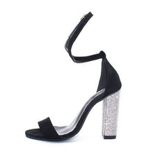 Load image into Gallery viewer, Sexy High Heels Women Pumps Gold Rhinestone Heels Ladies Shoes Classic Pumps Plus Size 35-43 Shoes Women Buckle Strap Sandals